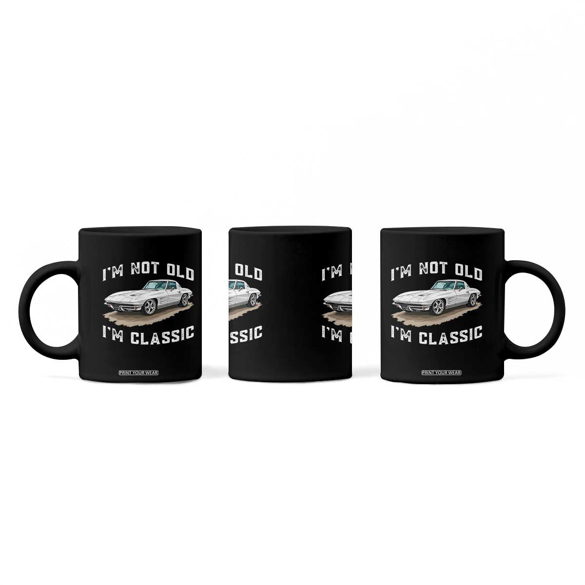 I'm Not Old I'm Classic Coffee Mug Vintage 1963 Sports Car Retro Americana