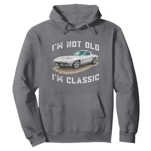 I'm Not Old I'm Classic Hoodie Vintage 1963 Sports Car Retro Americana