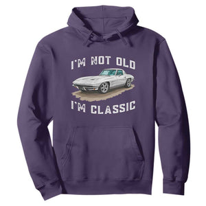 I'm Not Old I'm Classic Hoodie Vintage 1963 Sports Car Retro Americana