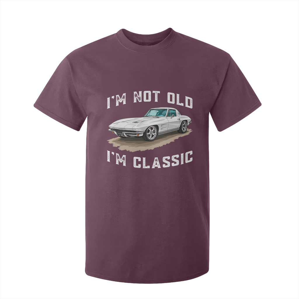 I'm Not Old I'm Classic T Shirt For Kid Vintage 1963 Sports Car Retro Americana