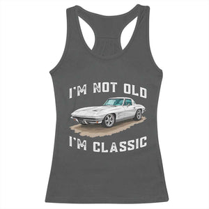 I'm Not Old I'm Classic Racerback Tank Top Vintage 1963 Sports Car Retro Americana