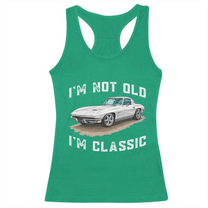I'm Not Old I'm Classic Racerback Tank Top Vintage 1963 Sports Car Retro Americana