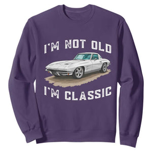 I'm Not Old I'm Classic Sweatshirt Vintage 1963 Sports Car Retro Americana
