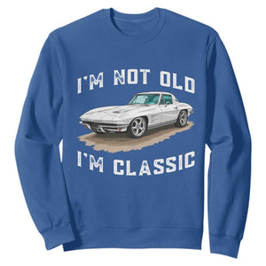 I'm Not Old I'm Classic Sweatshirt Vintage 1963 Sports Car Retro Americana
