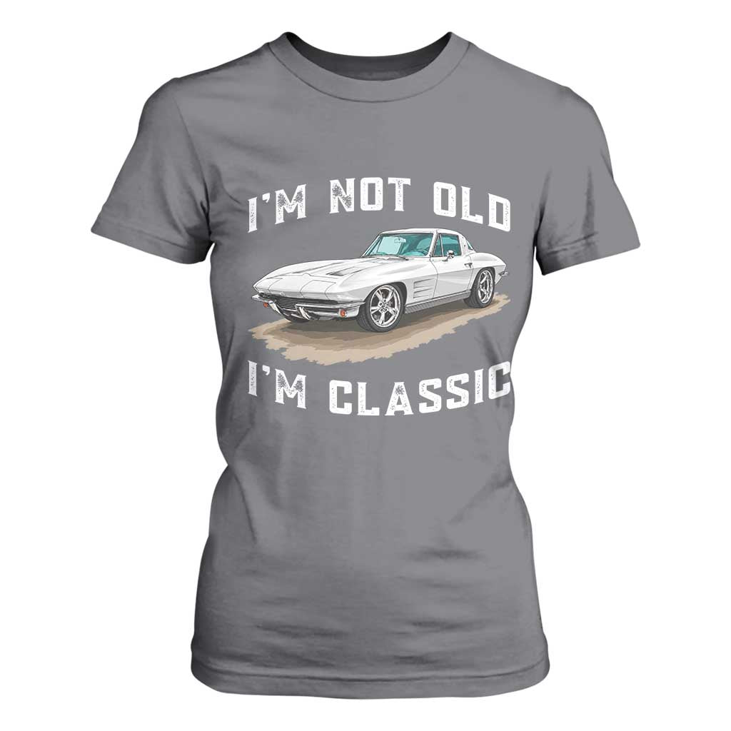 I'm Not Old I'm Classic T Shirt For Women Vintage 1963 Sports Car Retro Americana