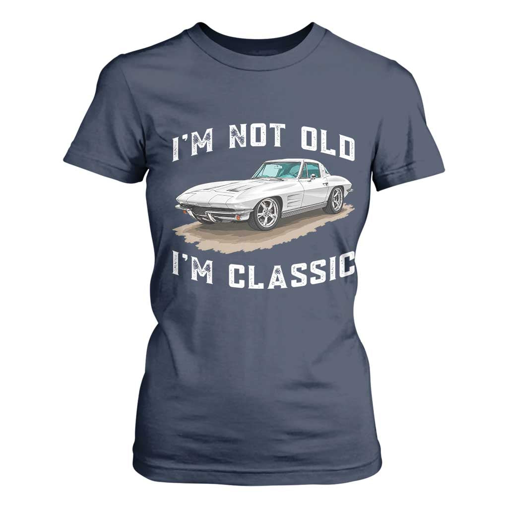 I'm Not Old I'm Classic T Shirt For Women Vintage 1963 Sports Car Retro Americana