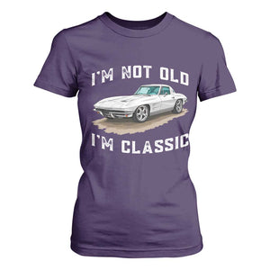 I'm Not Old I'm Classic T Shirt For Women Vintage 1963 Sports Car Retro Americana