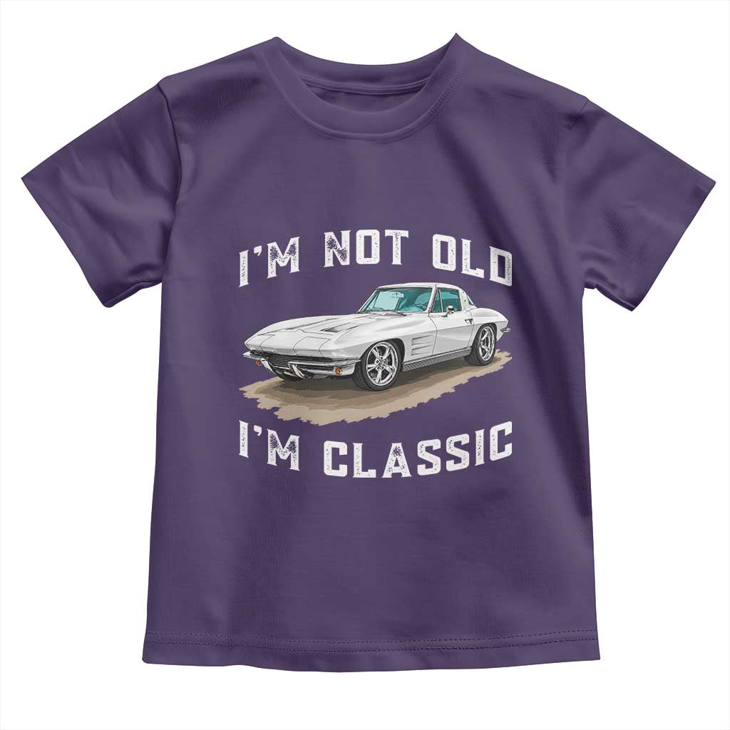 I'm Not Old I'm Classic Toddler T Shirt Vintage 1963 Sports Car Retro Americana