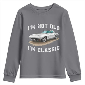 I'm Not Old I'm Classic Youth Sweatshirt Vintage 1963 Sports Car Retro Americana