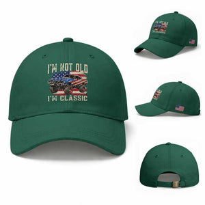 I'm Not Old I'm Classic Baseball Cap Vintage Car American Flag 4th of July