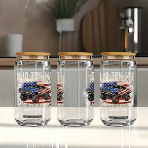 I'm Not Old I'm Classic Glass Can Vintage Car American Flag 4th of July