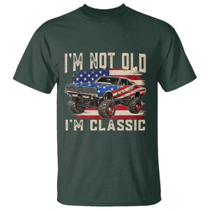 I'm Not Old I'm Classic T Shirt Vintage Car American Flag 4th of July