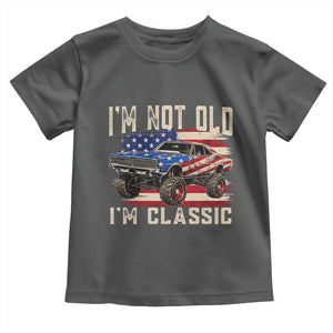 I'm Not Old I'm Classic Toddler T Shirt Vintage Car American Flag 4th of July
