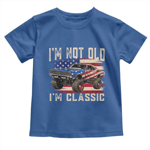 I'm Not Old I'm Classic Toddler T Shirt Vintage Car American Flag 4th of July