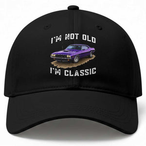 I'm Not Old I'm Classic Baseball Cap Vintage 1970 Purple Classic Muscle Car