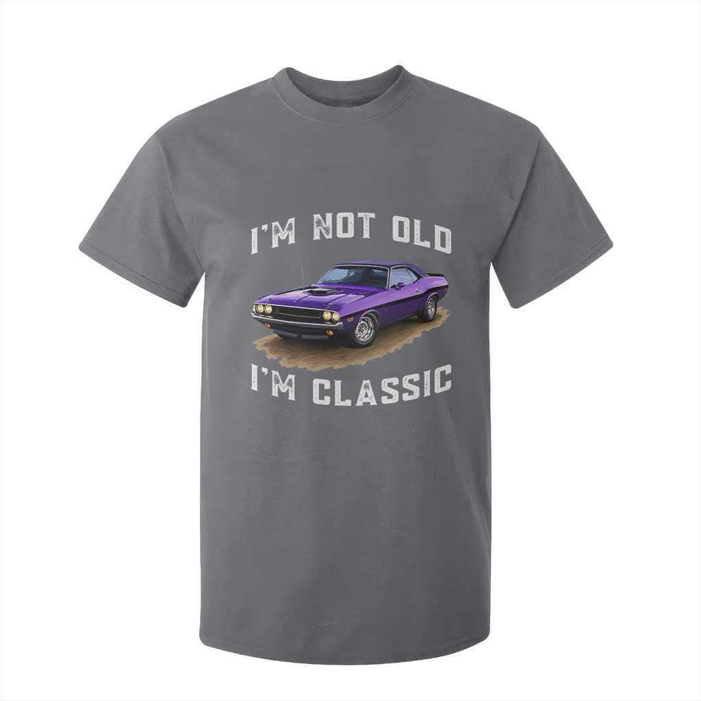 I'm Not Old I'm Classic T Shirt For Kid Vintage 1970 Purple Classic Muscle Car