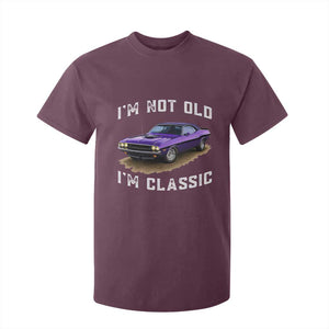 I'm Not Old I'm Classic T Shirt For Kid Vintage 1970 Purple Classic Muscle Car