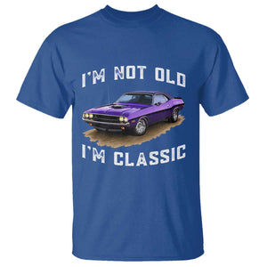 I'm Not Old I'm Classic T Shirt Vintage 1970 Purple Classic Muscle Car