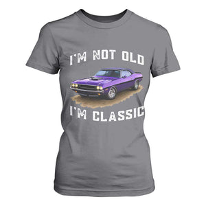 I'm Not Old I'm Classic T Shirt For Women Vintage 1970 Purple Classic Muscle Car