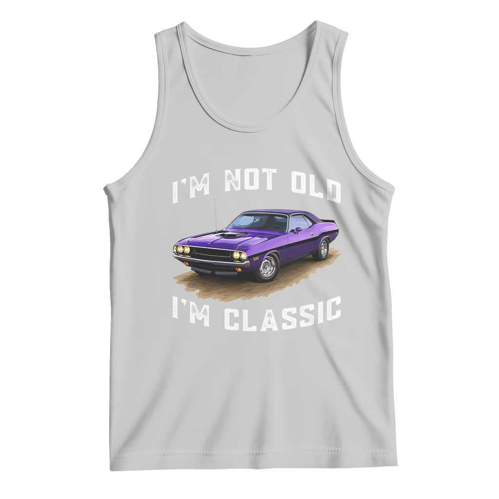 I'm Not Old I'm Classic Tank Top Vintage 1970 Purple Classic Muscle Car
