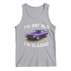 I'm Not Old I'm Classic Tank Top Vintage 1970 Purple Classic Muscle Car