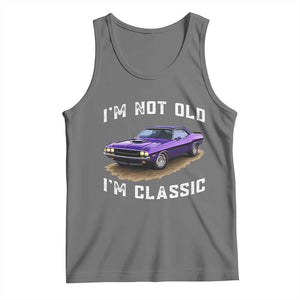 I'm Not Old I'm Classic Tank Top Vintage 1970 Purple Classic Muscle Car