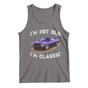 I'm Not Old I'm Classic Tank Top Vintage 1970 Purple Classic Muscle Car