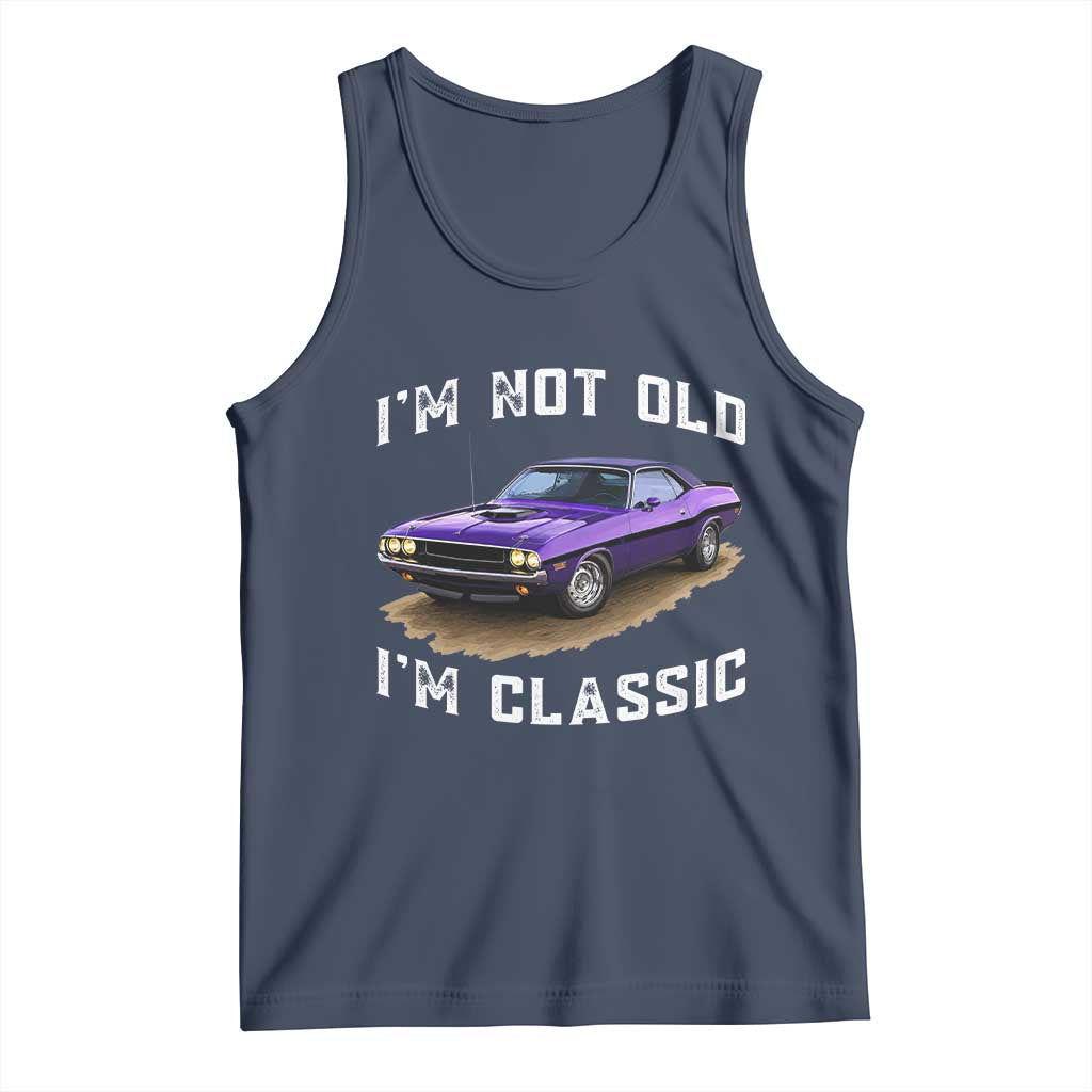I'm Not Old I'm Classic Tank Top Vintage 1970 Purple Classic Muscle Car