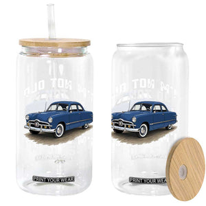 I'm Not Old I'm Classic Glass Can Vintage 1949 Classic American Coupe Car