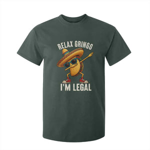 Relax Ringo I'm Legal T Shirt For Kid Funny Mexican Taco Lover TS14 Dark Forest Green Print Your Wear