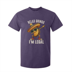 Relax Ringo I'm Legal T Shirt For Kid Funny Mexican Taco Lover TS14 Purple Print Your Wear