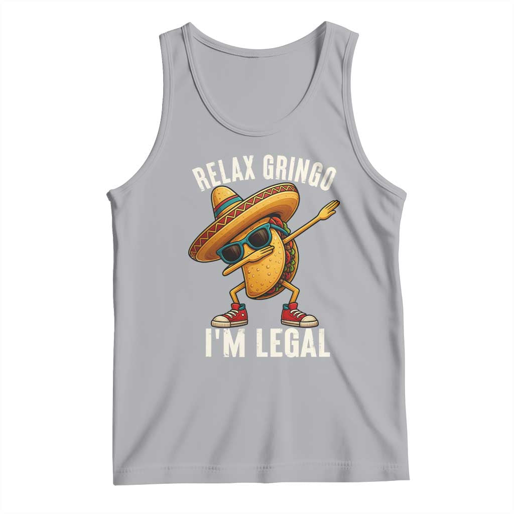 Relax Ringo I'm Legal Tank Top Funny Mexican Taco Lover TS14 Athletic Heather Print Your Wear