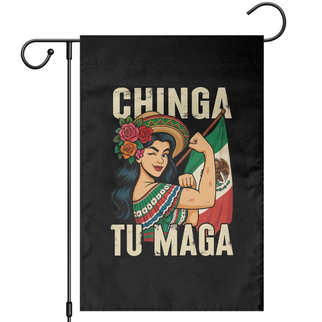 Chinga Tu Maga Protest Garden Flag Funny Mexican Women TS14 Black Print Your Wear