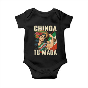 Chinga Tu Maga Protest Baby Onesie Funny Mexican Women TS14 Black Print Your Wear