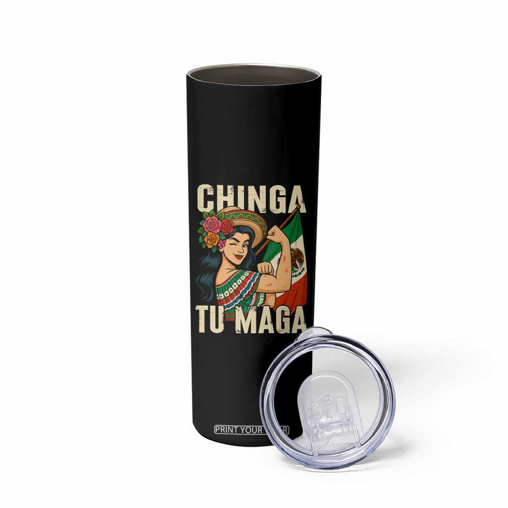 Chinga Tu Maga Protest Skinny Tumbler Funny Mexican Women TS14 Print Your Wear