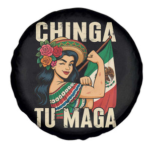Chinga Tu Maga Protest Spare Tire Cover Funny Mexican Women TS14 Print Your Wear
