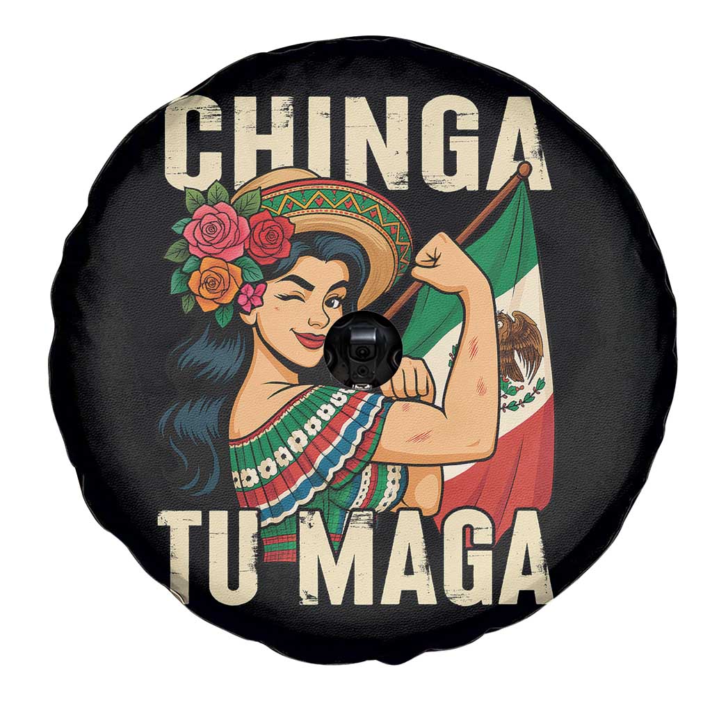 Chinga Tu Maga Protest Spare Tire Cover Funny Mexican Women TS14 Print Your Wear