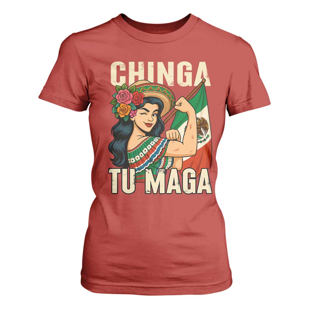 Chinga Tu Maga Protest T Shirt For Women Funny Mexican Women TS14 Red Print Your Wear