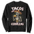 Tacos and Cervezas Sweatshirt Funny Skeleton Drinking Beer Lovers TS14 Black Print Your Wear