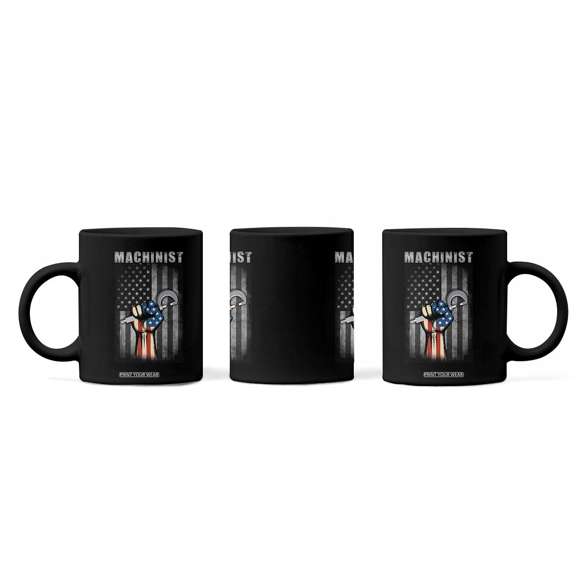 Machinist Patriotic US Flag Coffee Mug TS14 Print Your Wear