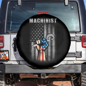 Machinist Patriotic US Flag Spare Tire Cover TS14 No hole Black Print Your Wear