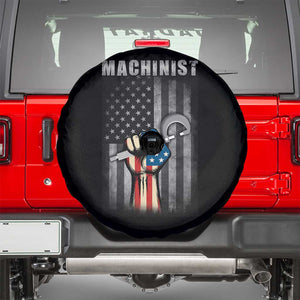Machinist Patriotic US Flag Spare Tire Cover TS14 Black Print Your Wear
