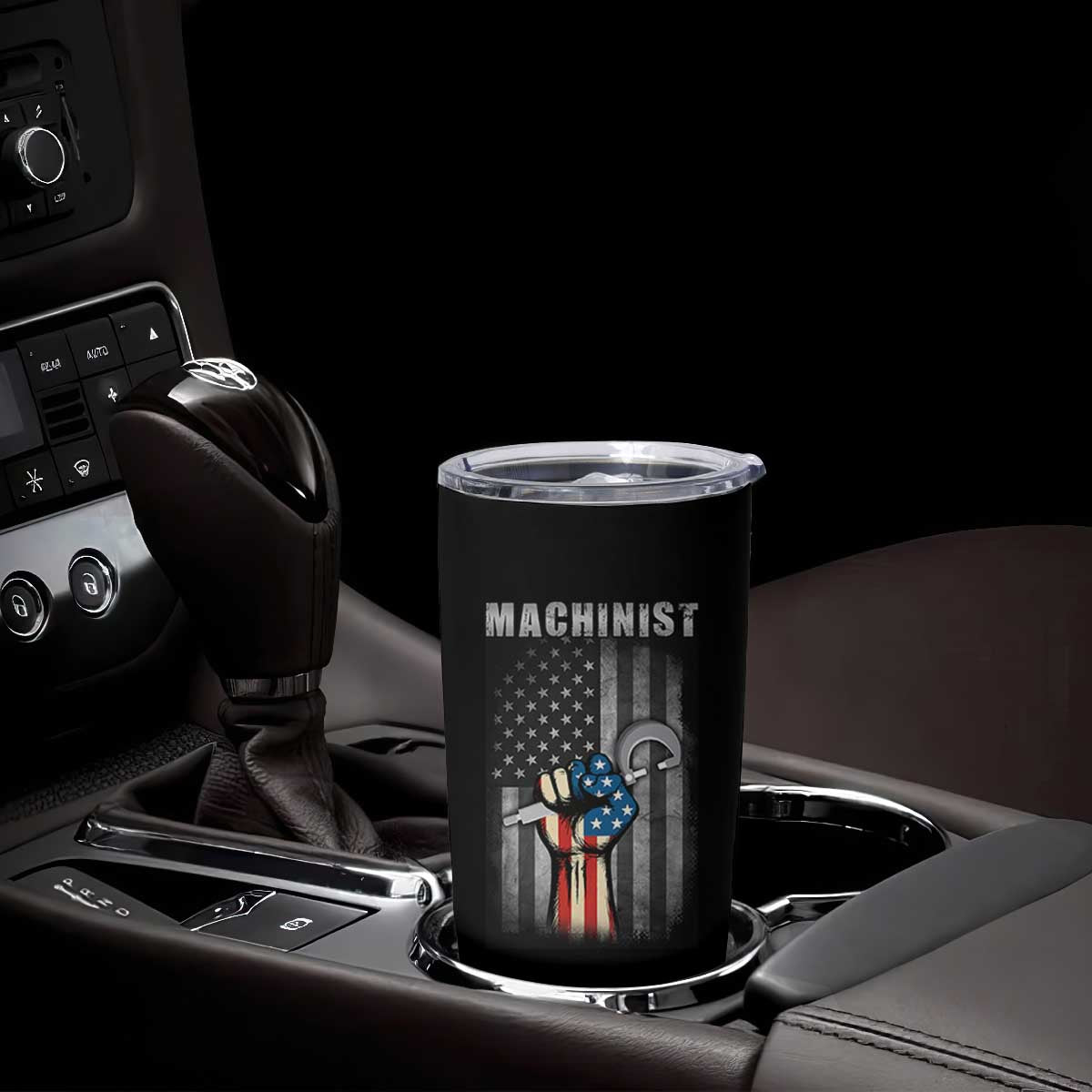 Machinist Patriotic US Flag Tumbler Cup TS14 Print Your Wear