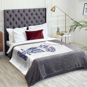 Funny Fisherman Throw Blanket The Voices In My Head Are Telling Me To Go Fishing TS14 Print Your Wear