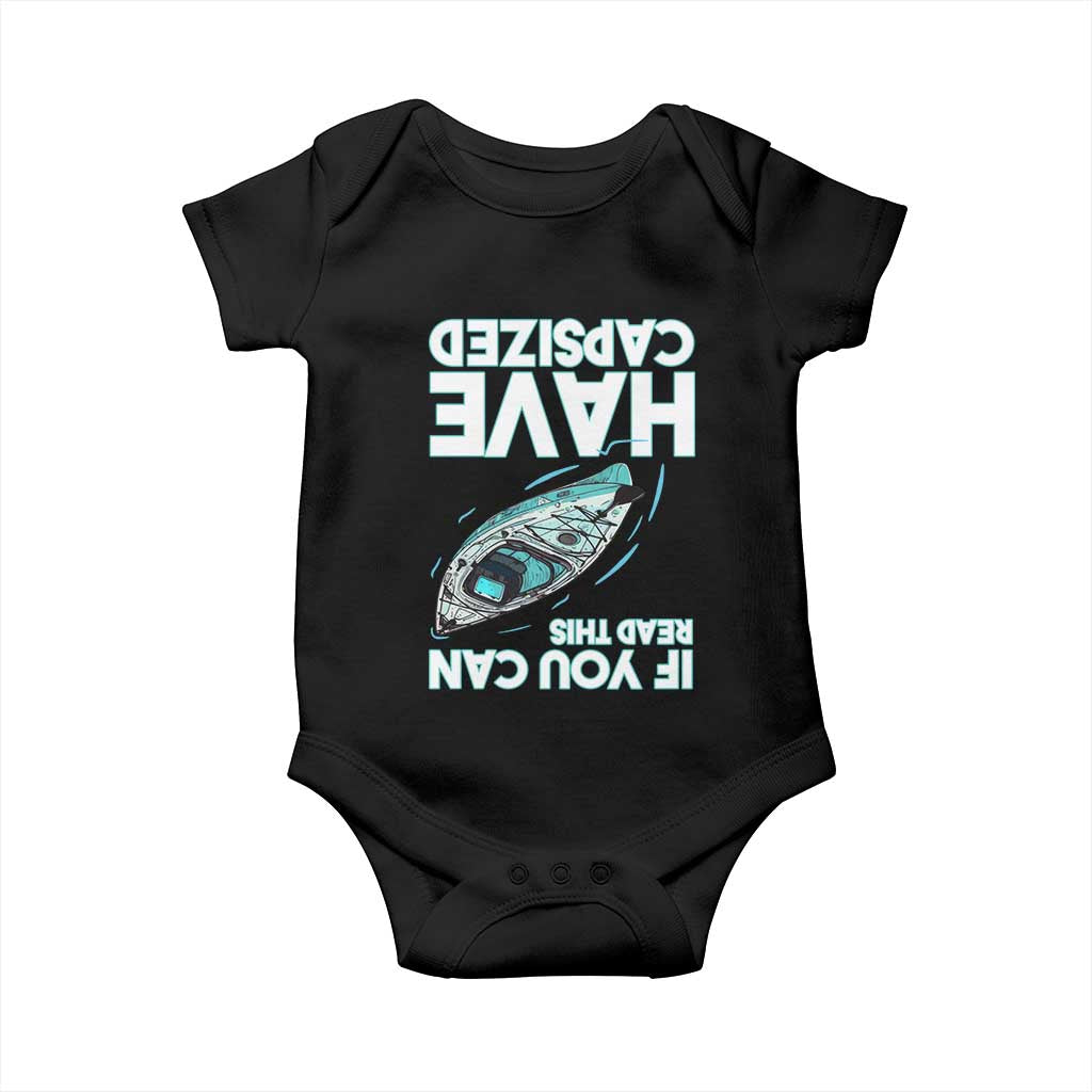 If You Can Read This I Have Capsized Baby Onesie Funny Boating TS14 Black Print Your Wear