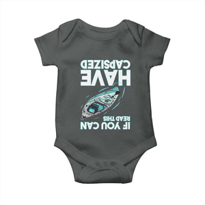 If You Can Read This I Have Capsized Baby Onesie Funny Boating TS14 Dark Heather Print Your Wear