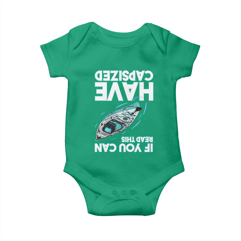 If You Can Read This I Have Capsized Baby Onesie Funny Boating TS14 Irish Green Print Your Wear