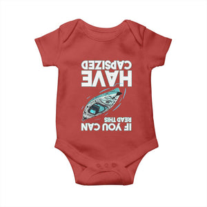 If You Can Read This I Have Capsized Baby Onesie Funny Boating TS14 Red Print Your Wear