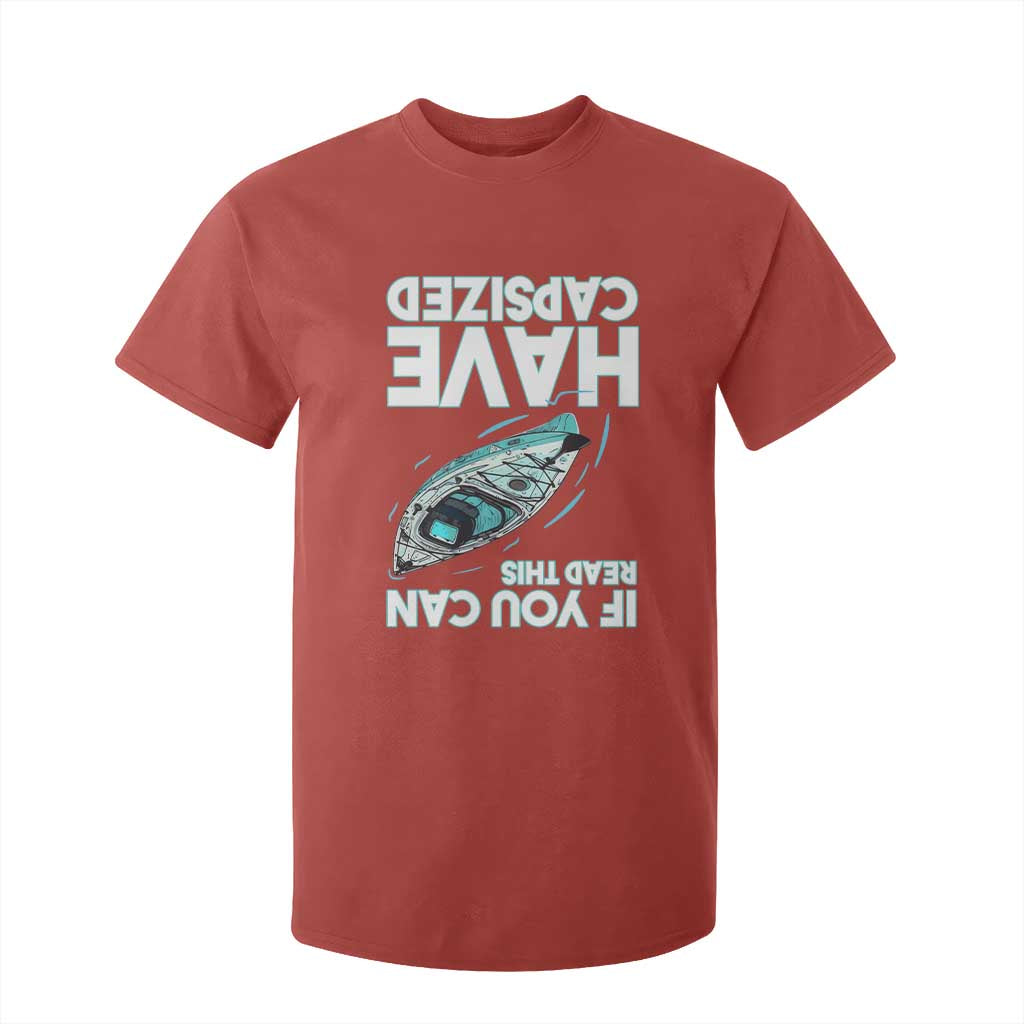 If You Can Read This I Have Capsized T Shirt For Kid Funny Boating TS14 Red Print Your Wear
