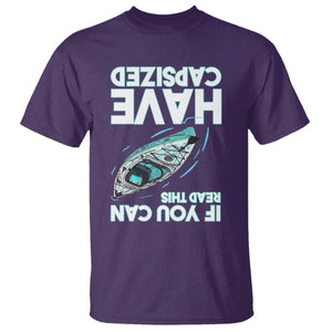 If You Can Read This I Have Capsized T Shirt Funny Boating TS14 Purple Print Your Wear